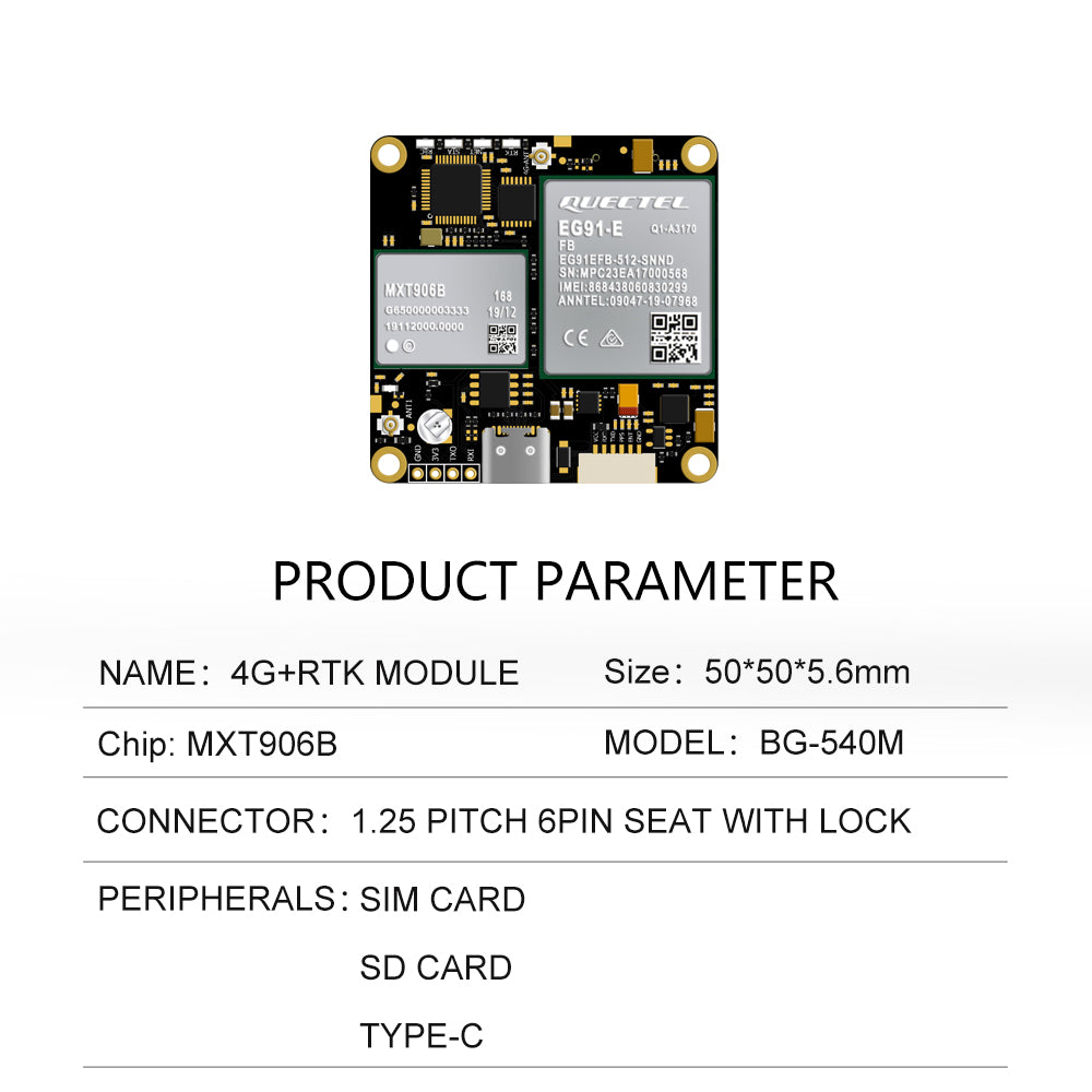 Beitian UM982/980 ZED-F9P module + 4G communication + Qianxun CORS account RTK GNSS board Beitian UM982/980 ZED-F9P module + 4G communication + Qianxun CORS account RTK GNSS board